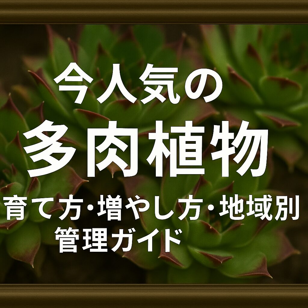 今人気の多肉植物のアイキャッチ画像