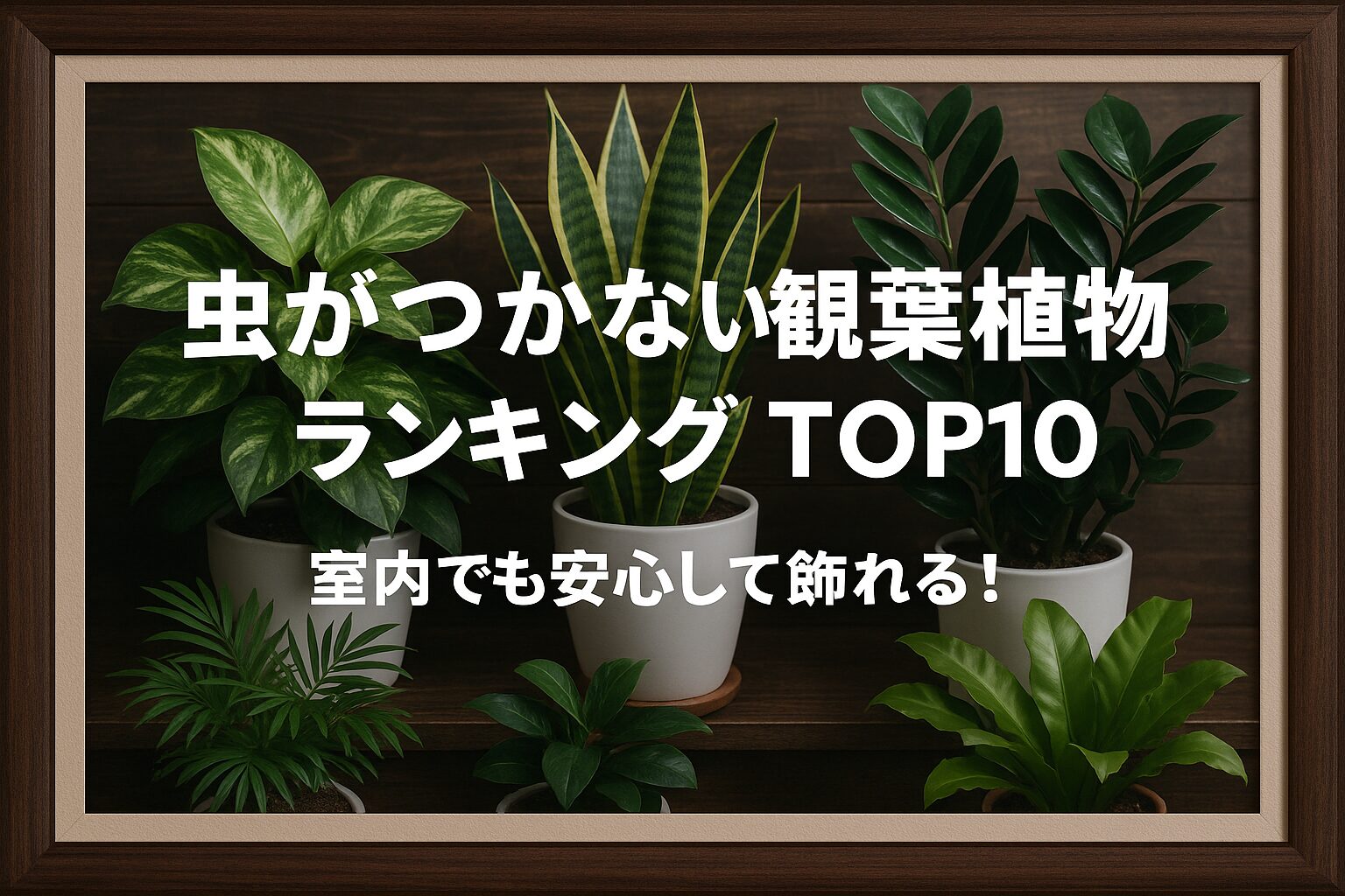 虫がつかない観葉植物のアイキャッチ画像